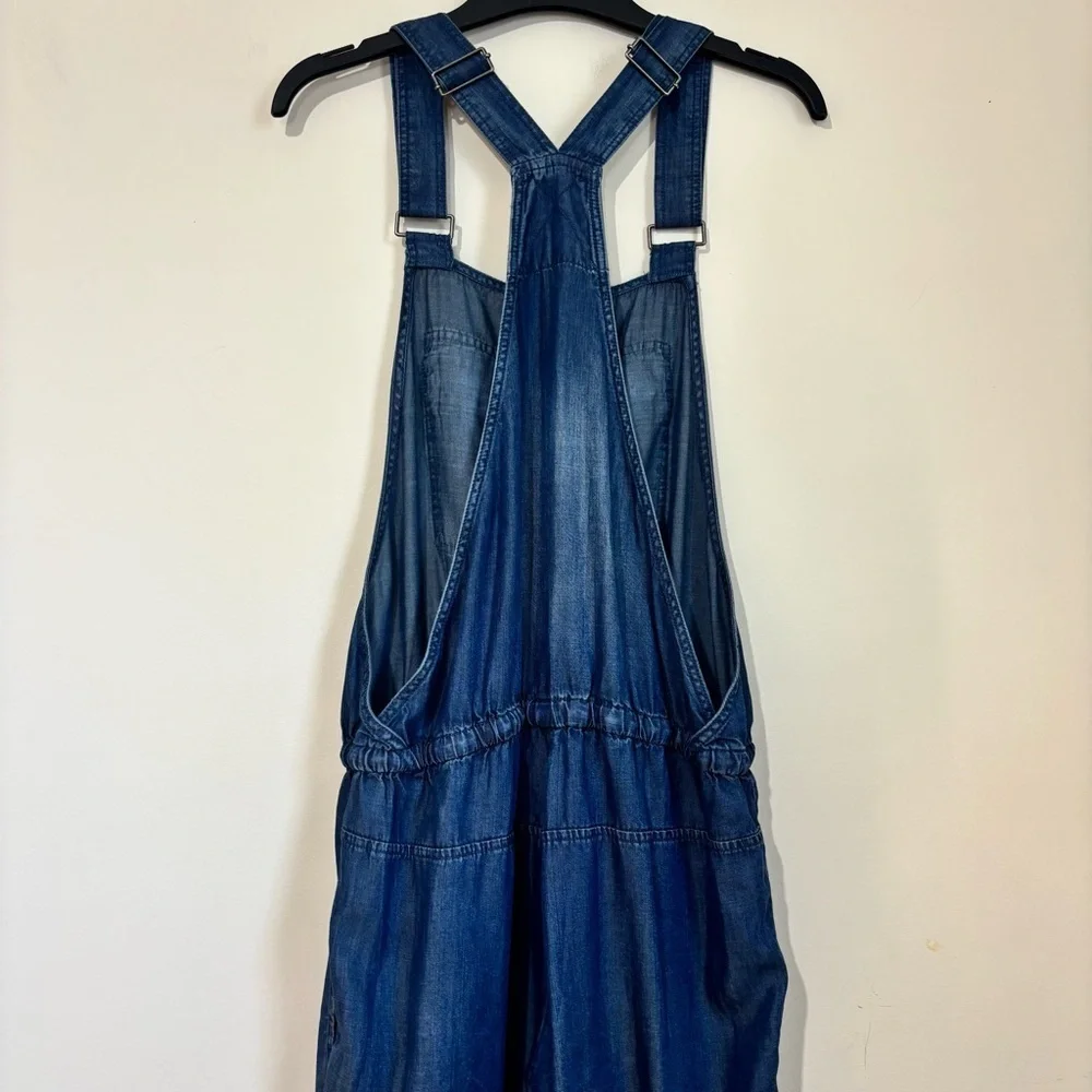 Love Stitch Women's S Preppy Baggy Chambray oversized slouchy Jumpsuit Overalls